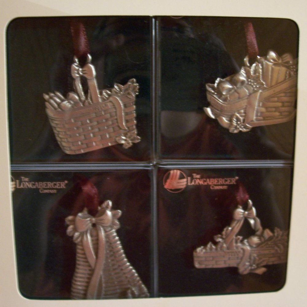 Longaberger Commemorative Christmas Basket Ornaments
